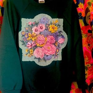 Beautiful hand painted vintage sweater!
